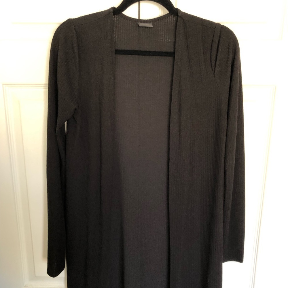 Blanc Black Midi Ribbed Jacket Size M - Picture 2 of 9